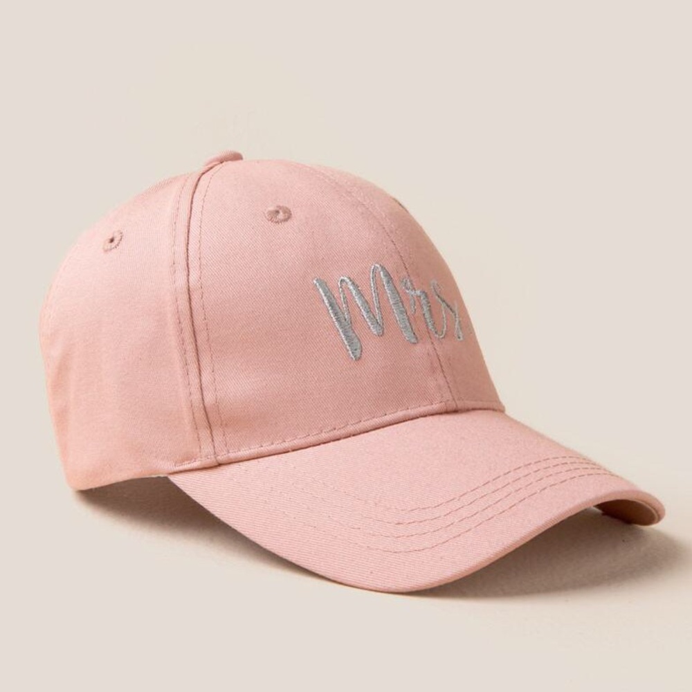 Pink Mrs. bride Wedding/bachelorette baseball cap